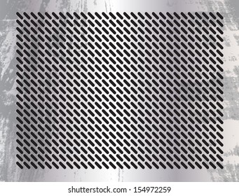 metal grid grunge industrial background 