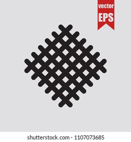 Metal grid icon in trendy isolated on grey background.Vector illustration.