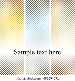 Metal grid. Metallic background. Gold, silver and bronze mesh.