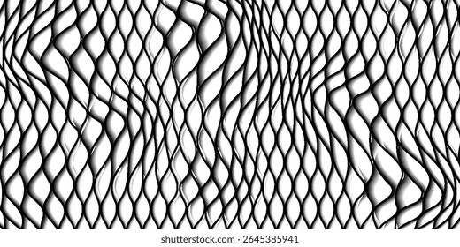 Metal grid pattern. Black metal mesh seamless pattern vector illustration.