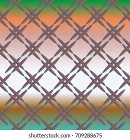Metal grid pattern for design colorful backdrop.
