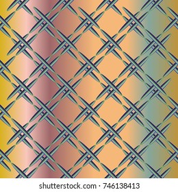 Metal grid pattern for design colorful backdrop.