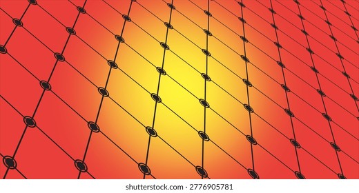 Metal grid pattern for design colorfull backdrop.