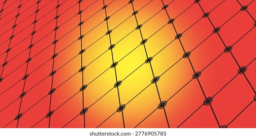 Metal grid pattern for design colorfull backdrop.