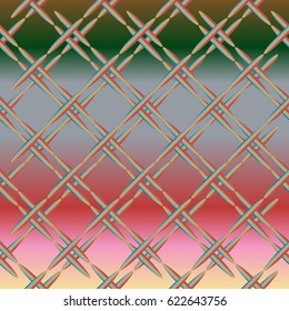 Metal grid pattern for design colorfull backdrop.