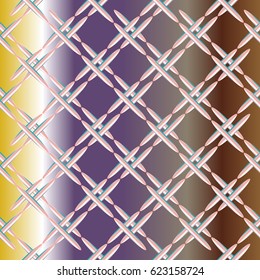 Metal grid pattern for design colorfull backdrop.
