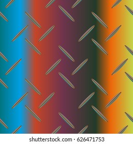Metal grid pattern for design colorfull backdrop.
