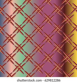 Metal grid pattern for design colorfull backdrop.