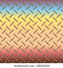 Metal grid pattern for design colorfull backdrop.
