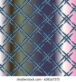 Metal grid pattern for design colorfull backdrop.