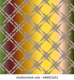 Metal grid pattern for design colorfull backdrop.