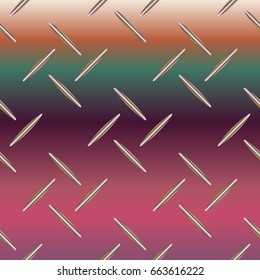Metal grid pattern for design colorfull backdrop.
