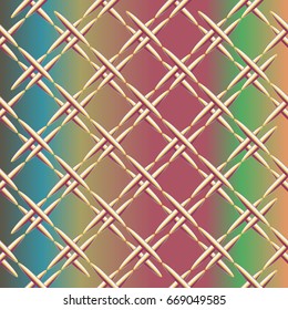 Metal grid pattern for design colorfull backdrop.