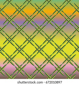 Metal grid pattern for design colorfull backdrop.
