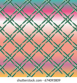Metal grid pattern for design colorfull backdrop.