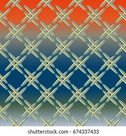 Metal grid pattern for design colorfull backdrop.