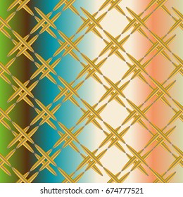 Metal grid pattern for design colorfull backdrop.