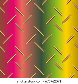 Metal grid pattern for design colorfull backdrop.