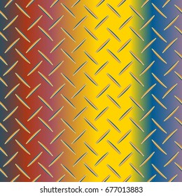 Metal grid pattern for design colorfull backdrop.