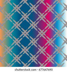 Metal grid pattern for design colorfull backdrop.