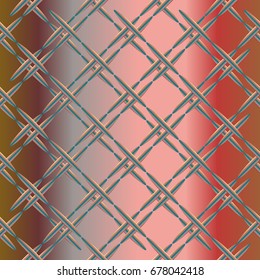 Metal grid pattern for design colorfull backdrop.