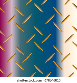 Metal grid pattern for design colorfull backdrop.