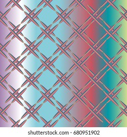 Metal grid pattern for design colorfull backdrop.