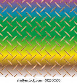 Metal grid pattern for design colorfull backdrop.