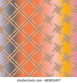 Metal grid pattern for design colorfull backdrop.