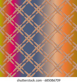 Metal grid pattern for design colorfull backdrop.