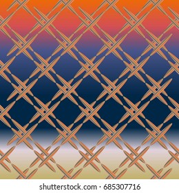 Metal grid pattern for design colorfull backdrop.