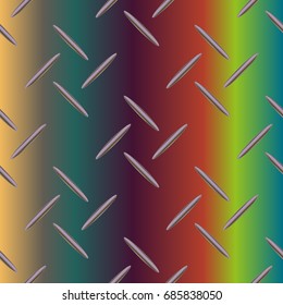 Metal grid pattern for design colorfull backdrop.