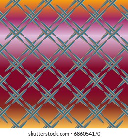 Metal grid pattern for design colorfull backdrop.