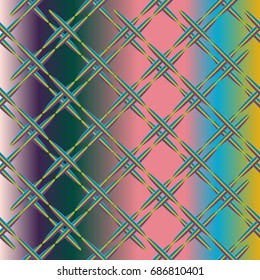 Metal grid pattern for design colorfull backdrop.