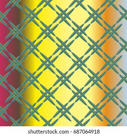 Metal grid pattern for design colorfull backdrop.