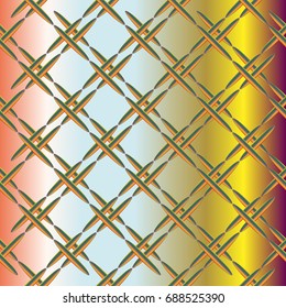 Metal grid pattern for design colorfull backdrop.