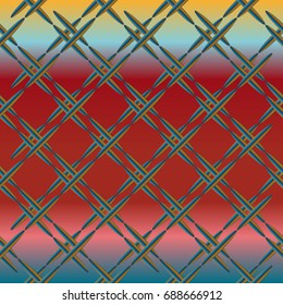 Metal grid pattern for design colorfull backdrop.