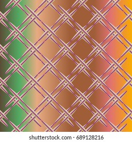 Metal grid pattern for design colorfull backdrop.