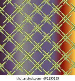 Metal grid pattern for design colorfull backdrop.