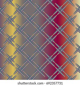 Metal grid pattern for design colorfull backdrop.