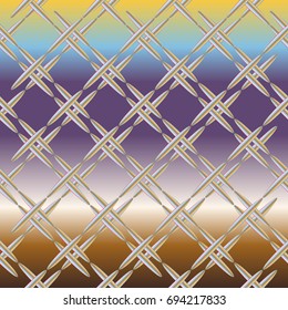 Metal grid pattern for design colorfull backdrop.