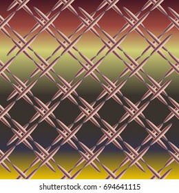 Metal grid pattern for design colorfull backdrop.