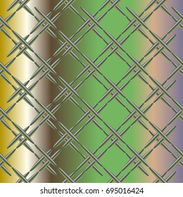 Metal grid pattern for design colorfull backdrop.