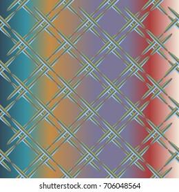 Metal grid pattern for design colorfull backdrop.