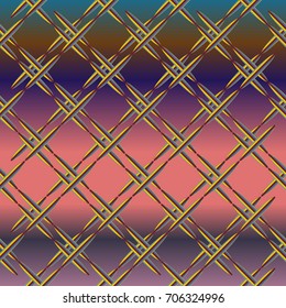 Metal grid pattern for design colorfull backdrop.