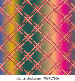 Metal grid pattern for design colorfull backdrop.