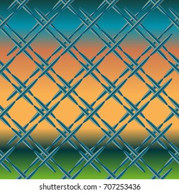 Metal grid pattern for design colorfull backdrop.