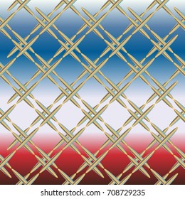 Metal grid pattern for design colorfull backdrop.