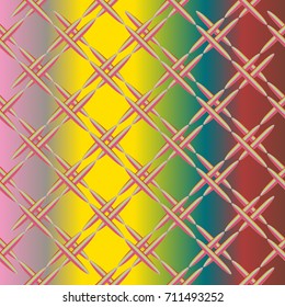Metal grid pattern for design colorfull backdrop.