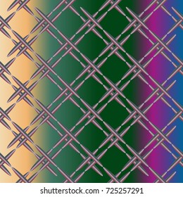 Metal grid pattern for design colorfull backdrop.
